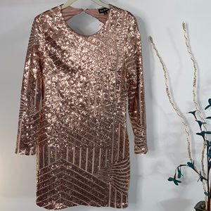 Sequin Body-con mini dress